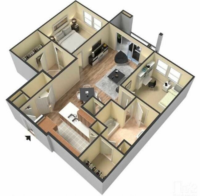 Unit 4039 1061 floor plan
